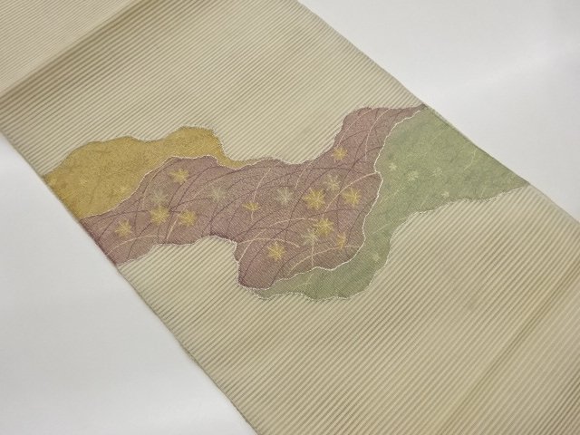 JAPANESE KIMONO / NAGOYA OBI FOR SUMMER / TSUZURE / WOVEN PLANT 